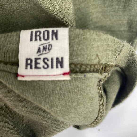 Iron & Resin Top Men’s Small Army Green California BroCore Minimalist - Picture 6 of 9